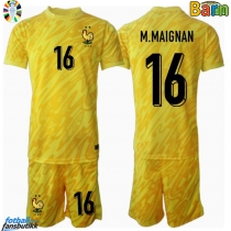 Frankrike Mike Maignan #16 Keeper Hjemmedraktsett Barn EM 2024 Kortermet (+ Korte bukser)